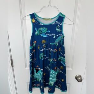 Millie Loves Lily Sea Turtle Pocket Dress Size 12